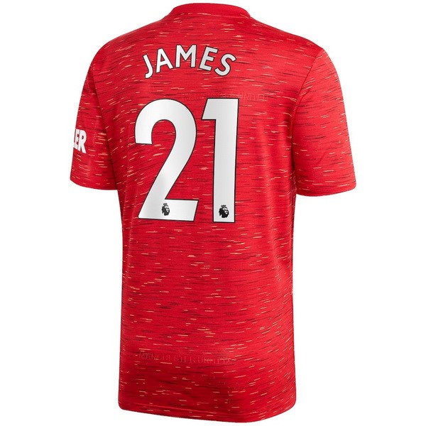 Maglia Manchester United NO.21 James Prima 20/21 Rosso